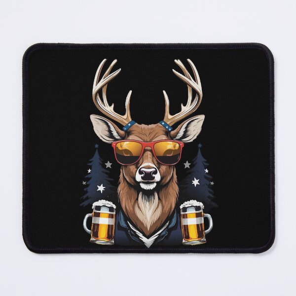 Item preview, Funny Boozing Deer American Flag Beer Drinking designed and sold by LuminOrb.