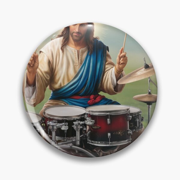 Item preview, JESUS DRUMMER" : JESUS PLAYING DRUM designed and sold by Obinne.