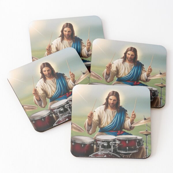 Item preview, JESUS DRUMMER" : JESUS PLAYING DRUM designed and sold by Obinne.