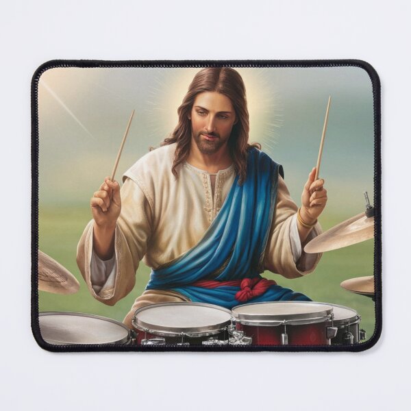 Item preview, JESUS DRUMMER" : JESUS PLAYING DRUM designed and sold by Obinne.