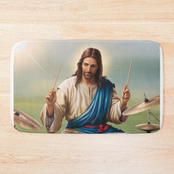 Item preview, JESUS DRUMMER" : JESUS PLAYING DRUM designed and sold by Obinne.