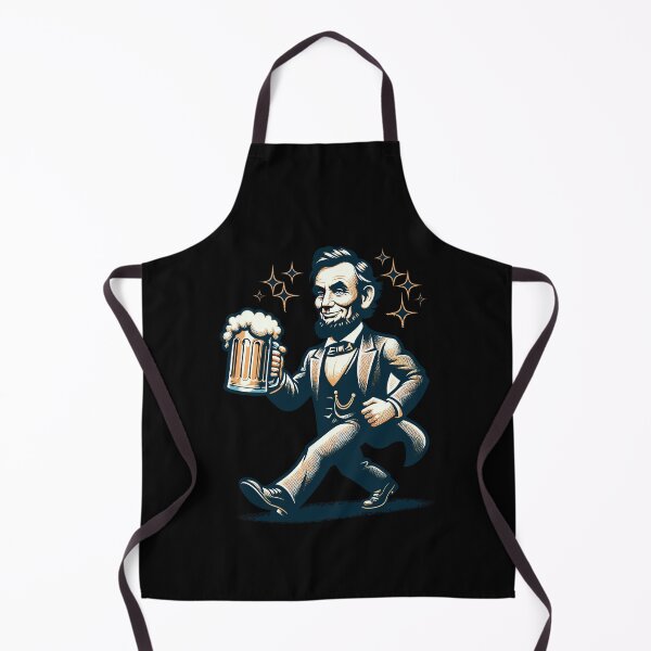 Item preview, Boozing Abraham Lincoln Funny Cartoon Mascot designed and sold by LuminOrb.