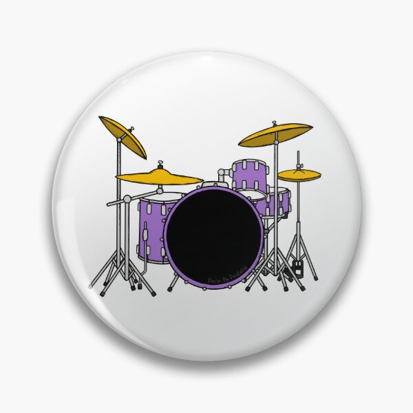 Item preview, Purple Drum Kit Drummer Musician designed and sold by doodlerob.