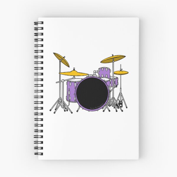 Item preview, Purple Drum Kit Drummer Musician designed and sold by doodlerob.