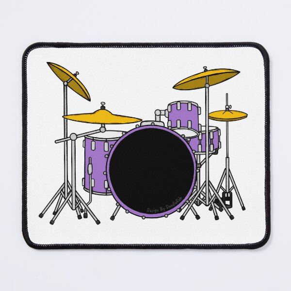Item preview, Purple Drum Kit Drummer Musician designed and sold by doodlerob.