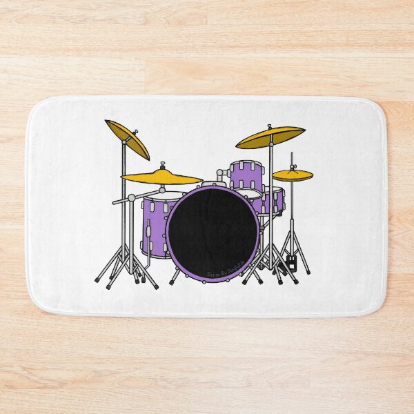 Item preview, Purple Drum Kit Drummer Musician designed and sold by doodlerob.