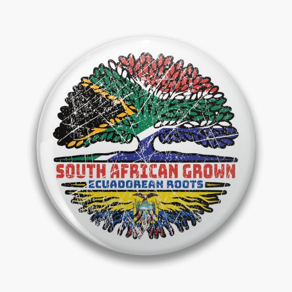 Item preview, Ecuador Ecuadorian Ecuadorean Ecuadoran South African South Africa Tree Roots Flag designed and sold by FlagX.