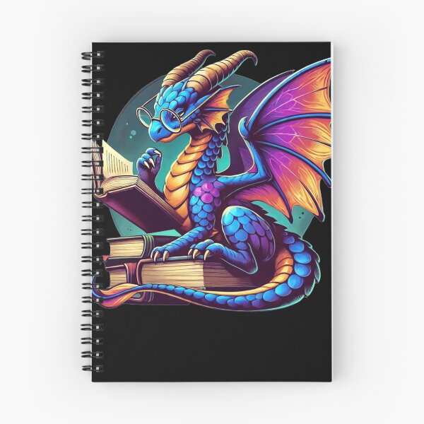 Item preview, Dragon Reading a Book Bookworm Book Lover designed and sold by BlueBerry-Pengu.