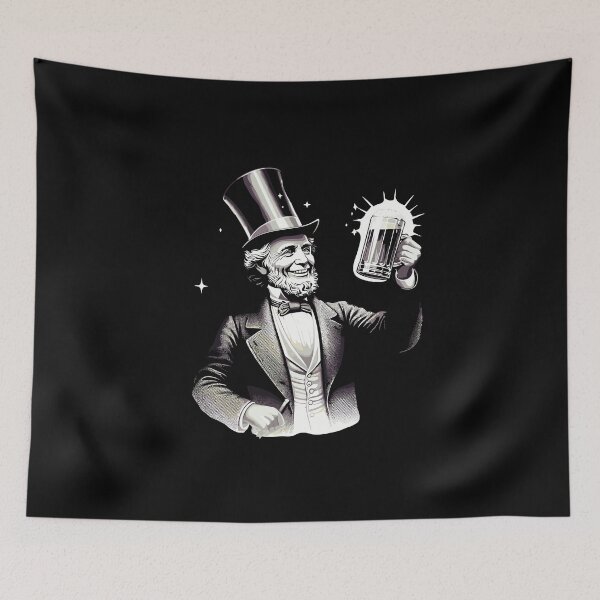 Item preview, Boozing Abraham Lincoln American Flag 4th July designed and sold by LuminOrb.