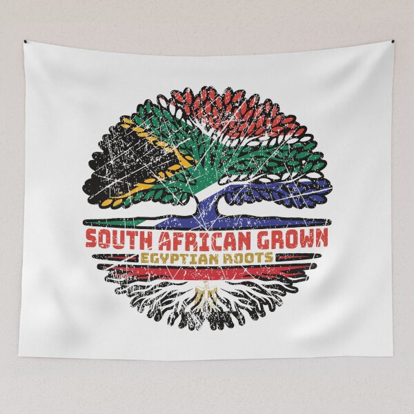 Item preview, Egypt Egyptian South African South Africa Tree Roots Flag designed and sold by FlagX.