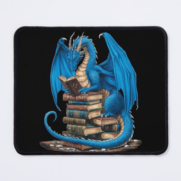 Item preview, Book Lover Bookworm Reading Books Dragon designed and sold by BlueBerry-Pengu.