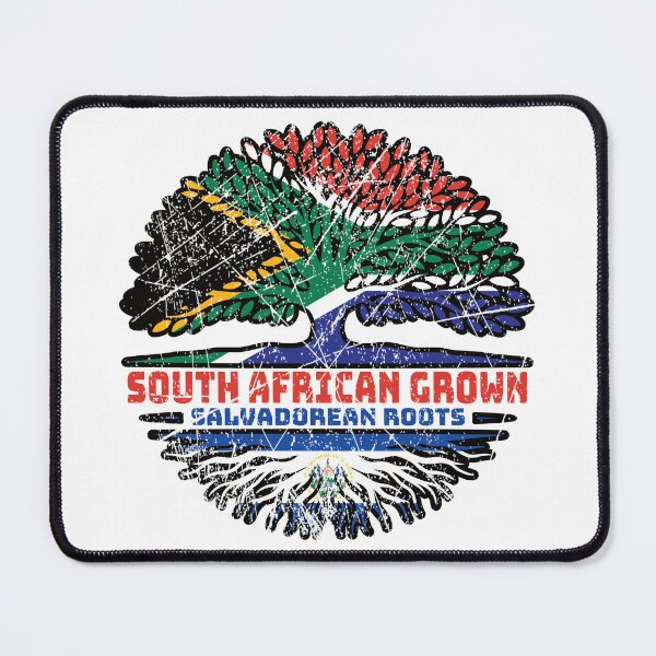 Item preview, El Salvador Salvadorean Salvadorian Salvadoran South African South Africa Tree Roots Flag designed and sold by FlagX.