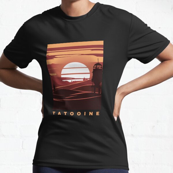 Vista previa del artículo con la obra «Visita Tatooine Camiseta clásica», diseñado y vendido por cooolshop7 ⭐⭐⭐⭐⭐(67K).