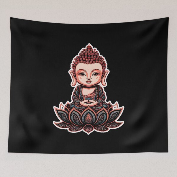 Item preview, Tiny Buddha Meditation Spiritual Detailed Zen Artistry designed and sold by w1ckerman.