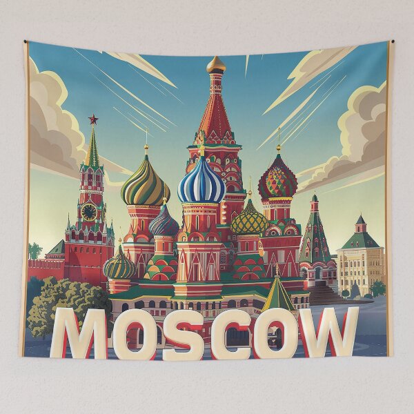 Item preview, Moscow Art Moscow Print designed and sold by nomiraclehere.