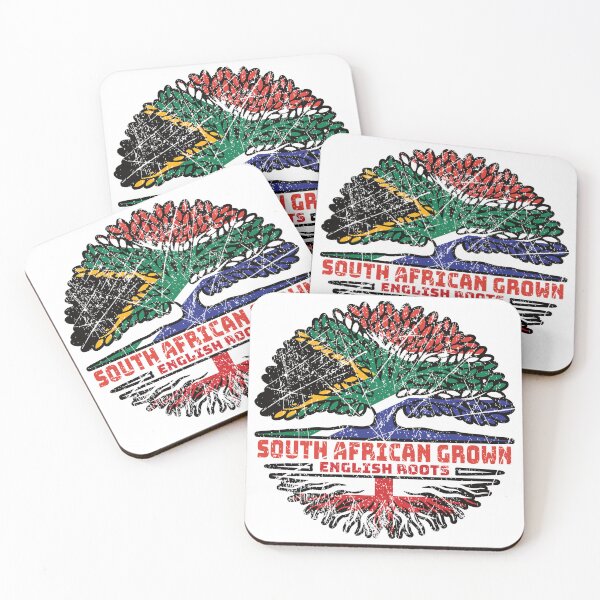 Item preview, England English South African South Africa Tree Roots Flag designed and sold by FlagX.