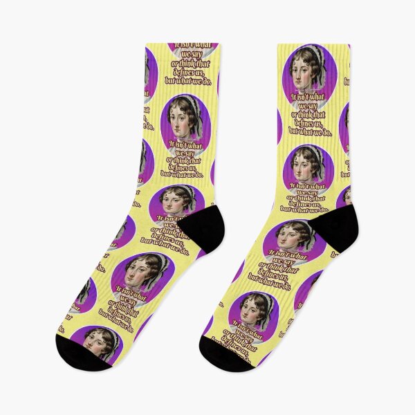 Item preview, It isn't what we say or think that defines us, but what we do, Jane Austen designed and sold by Mauswohn.