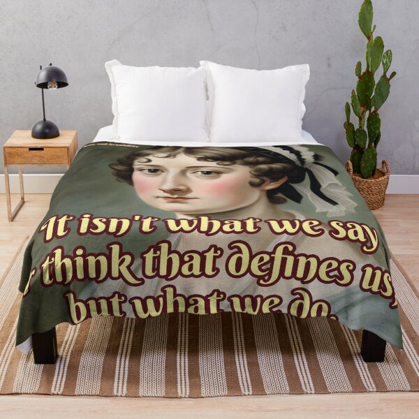 Item preview, It isn't what we say or think that defines us, but what we do, Jane Austen designed and sold by Mauswohn.