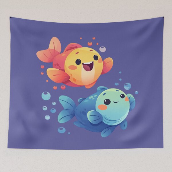 Item preview, Happy Fish Friends 002 designed and sold by emilykang.