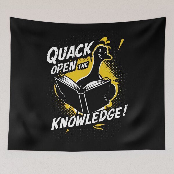 Item preview, QUACK OPEN THE KNOWLEDGE! Dive into a World of Knowledge and Imagination designed and sold by SplashTastic.