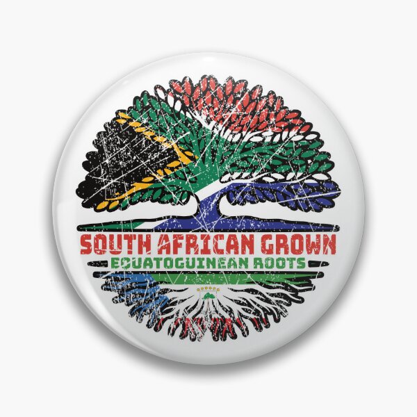 Item preview, Equatorial Guinea Equatoguinean South African South Africa Tree Roots Flag designed and sold by FlagX.