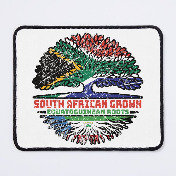 Item preview, Equatorial Guinea Equatoguinean South African South Africa Tree Roots Flag designed and sold by FlagX.