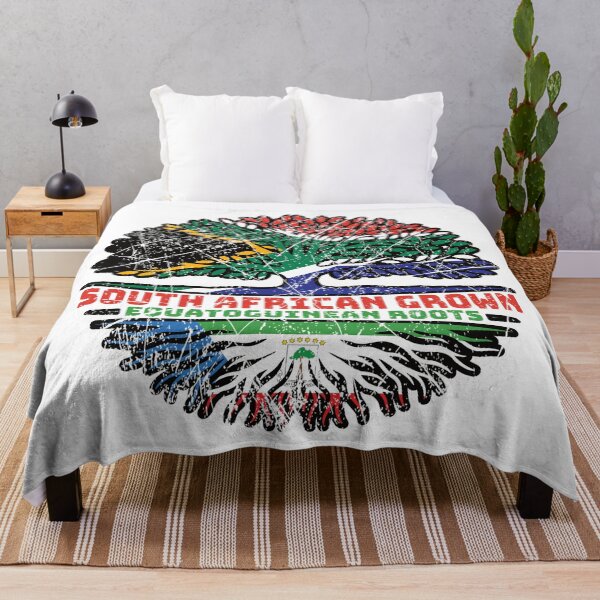 Item preview, Equatorial Guinea Equatoguinean South African South Africa Tree Roots Flag designed and sold by FlagX.