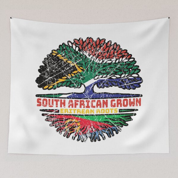 Item preview, Eritrea Eritrean South African South Africa Tree Roots Flag designed and sold by FlagX.
