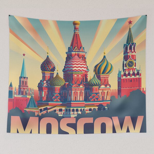 Item preview, Moscow Art Moscow Print designed and sold by nomiraclehere.