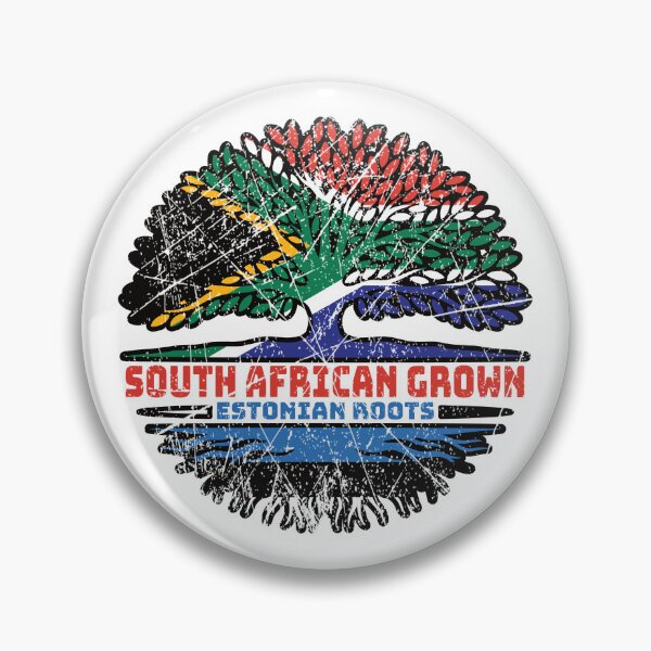 Item preview, Estonia Estonian South African South Africa Tree Roots Flag designed and sold by FlagX.