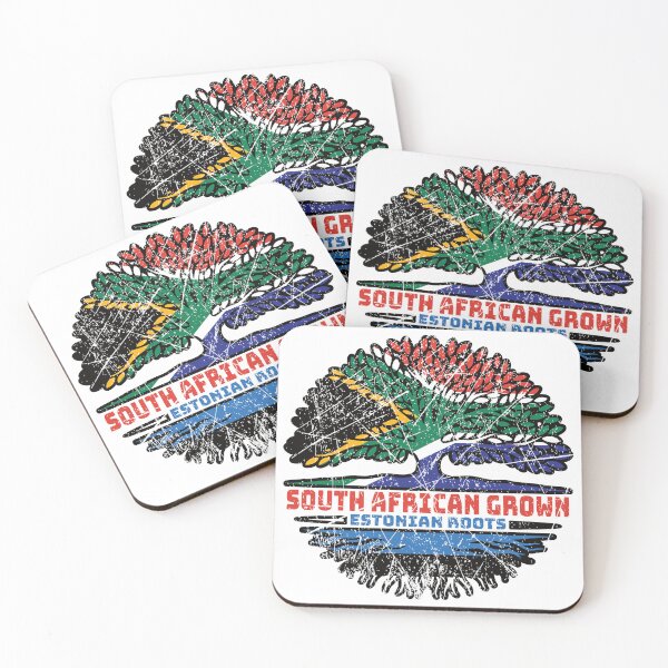 Item preview, Estonia Estonian South African South Africa Tree Roots Flag designed and sold by FlagX.