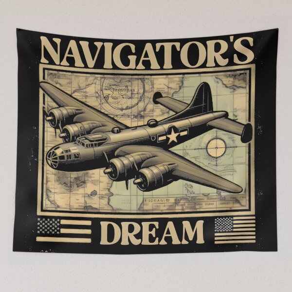 Item preview, Navigator's Dream - WW2 Bomber designed and sold by zarshirts.