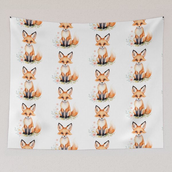 Item preview, Whimsical Watercolor Fox designed and sold by Victoria Riabov.