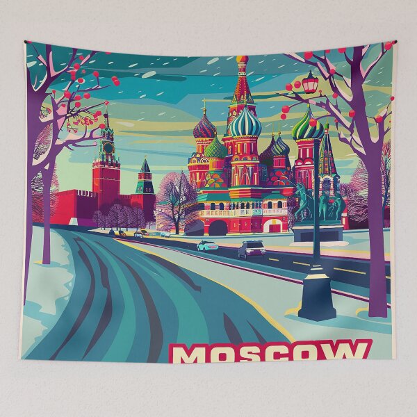 Item preview, Moscow Art Moscow Print designed and sold by nomiraclehere.