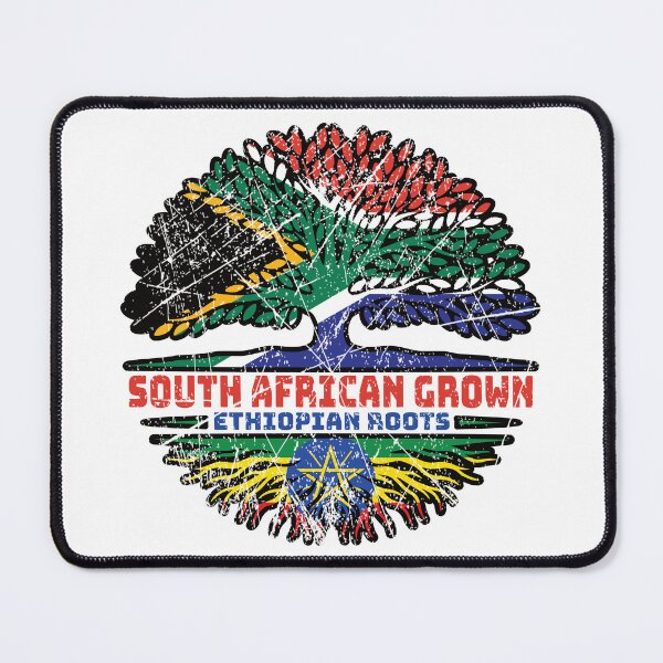 Item preview, Ethiopia Ethiopian South African South Africa Tree Roots Flag designed and sold by FlagX.