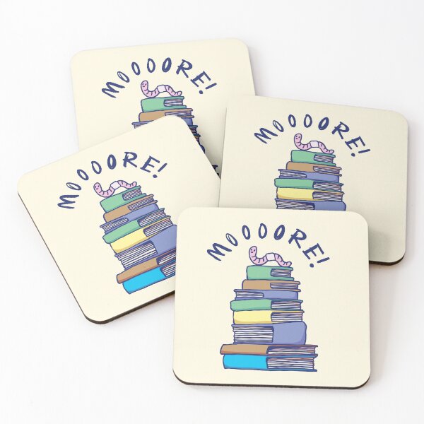 Item preview, Worm on top of books designed and sold by PopcornpunkART.