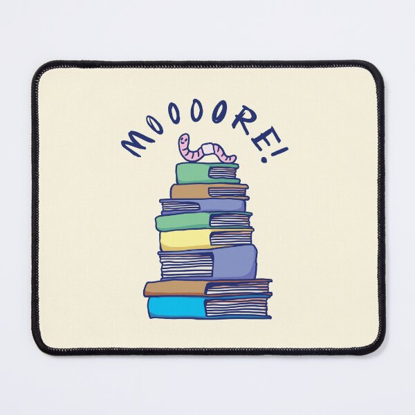 Item preview, Worm on top of books designed and sold by PopcornpunkART.