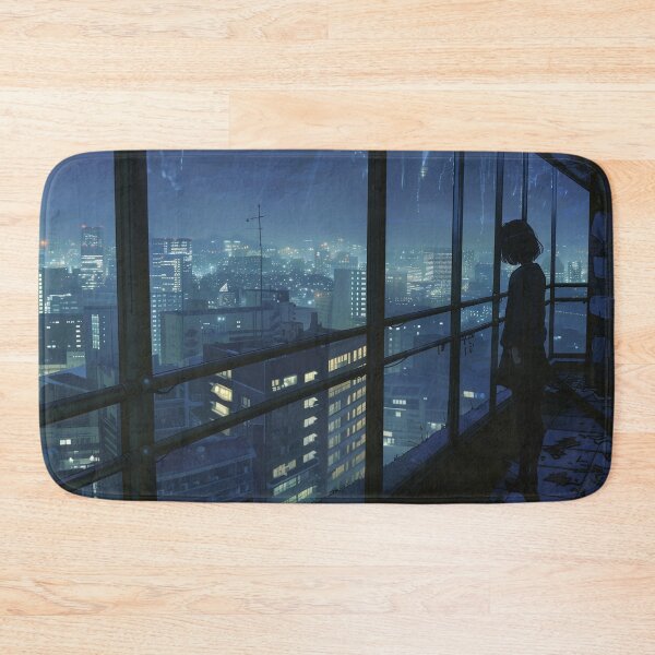 Artikelvorschau, Cityscape – sad anime manga girl panorama entworfen und verkauft von ForsakenFrames.