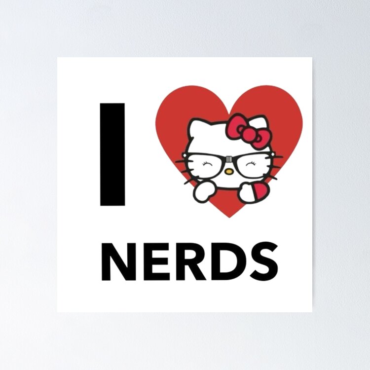 I LOVE NERDS Sticker