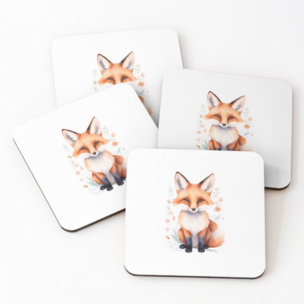 Item preview, Cute Watercolor Fox Art designed and sold by Victoria Riabov.