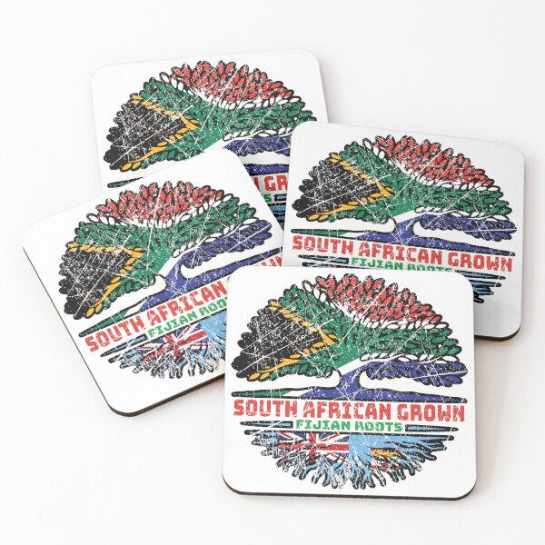 Item preview, Fiji Fijian South African South Africa Tree Roots Flag designed and sold by FlagX.