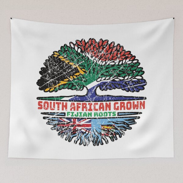 Item preview, Fiji Fijian South African South Africa Tree Roots Flag designed and sold by FlagX.
