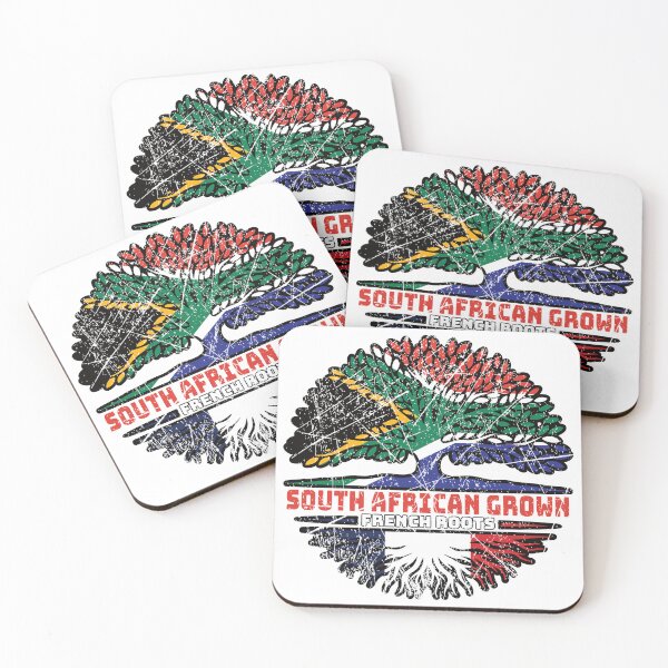 Item preview, France French South African South Africa Tree Roots Flag designed and sold by FlagX.
