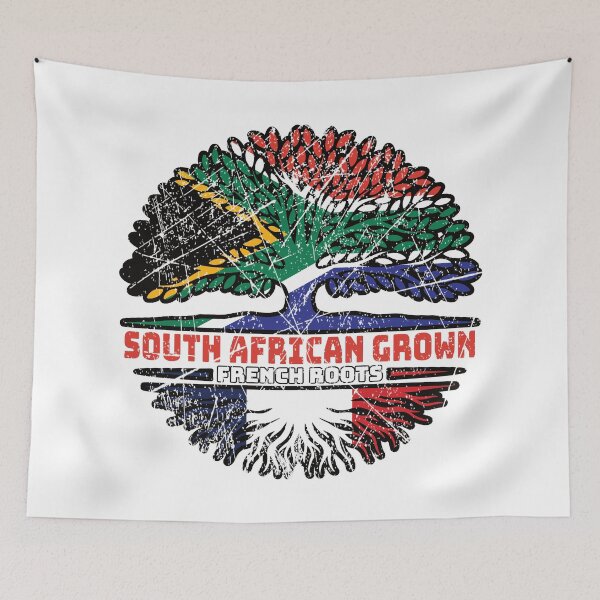 Item preview, France French South African South Africa Tree Roots Flag designed and sold by FlagX.