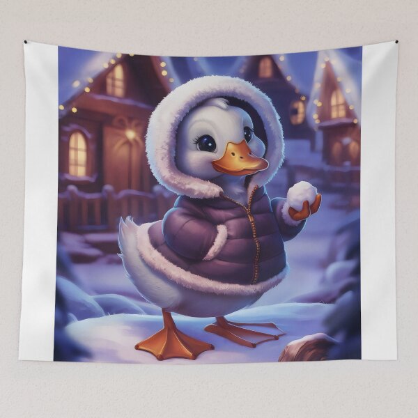 Item preview, Christmas duck. designed and sold by MyHappyArtShop.