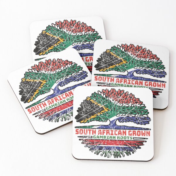 Item preview, Gambia Gambian South African South Africa Tree Roots Flag designed and sold by FlagX.