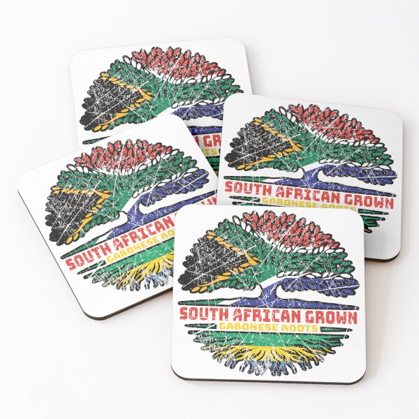 Item preview, Gabon Gabonese South African South Africa Tree Roots Flag designed and sold by FlagX.