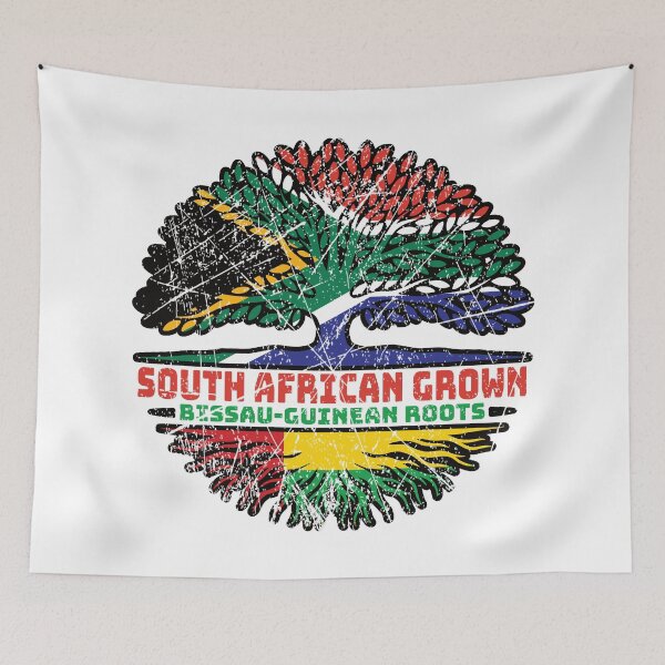 Item preview, Guinea-Bissau Bissau-Guinean South African South Africa Tree Roots Flag designed and sold by FlagX.