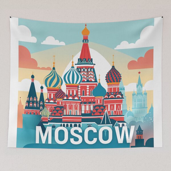 Item preview, Moscow Art Moscow Print designed and sold by nomiraclehere.