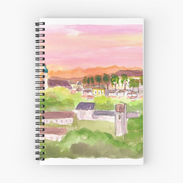 Item preview, Etzenhausen Upper Bavaria View of Castle with Old Town and Alps designed and sold by artshop77.